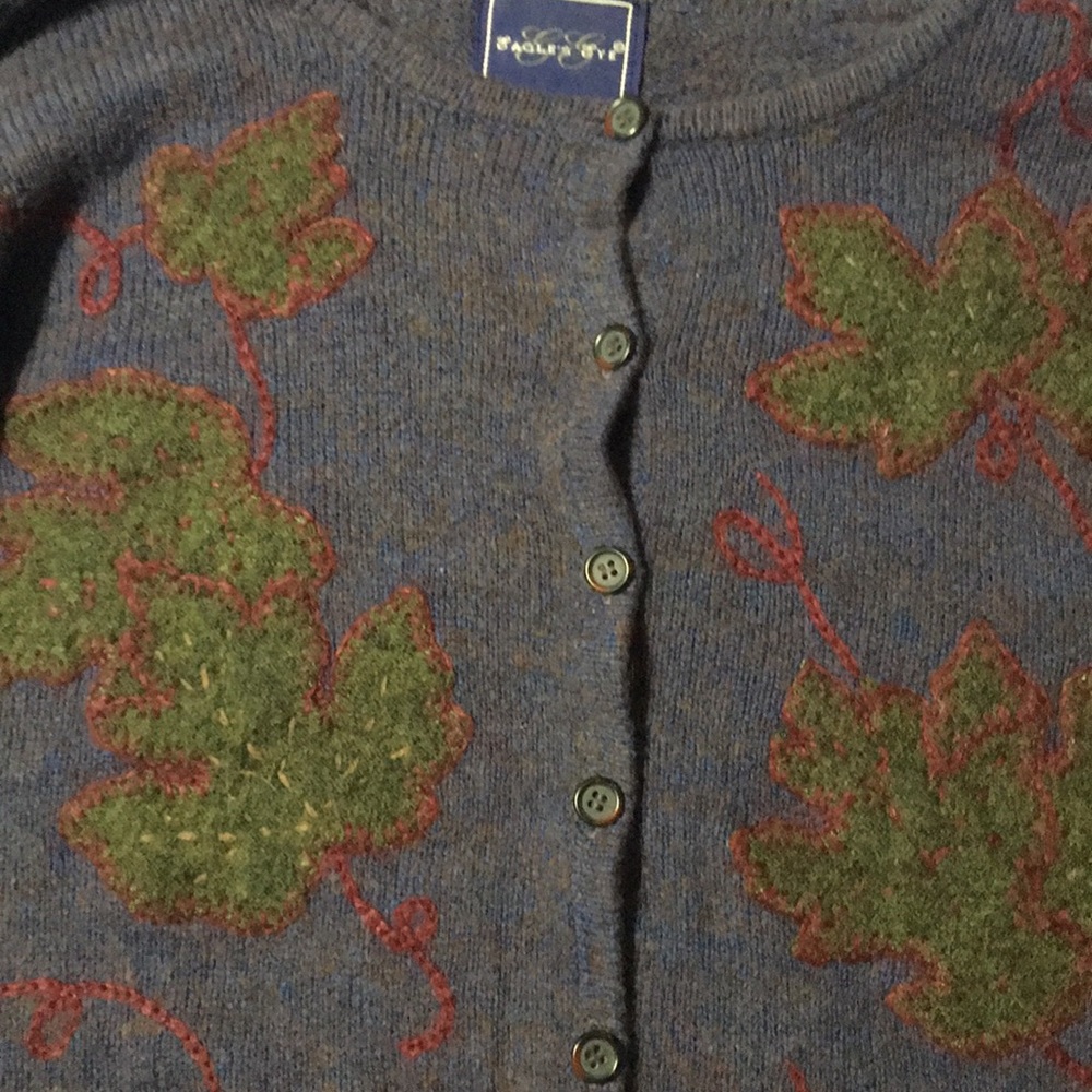 WOMENS UNIQUES SIZE XL EAGLES EYE SWEATER DESIGN